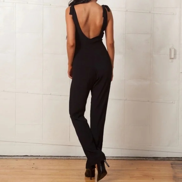For love & lemons midnight tide jumpsuit black size XS extra small jumper tall - Picture 4 of 10